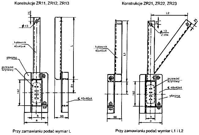 Konstrukcja wsporcza typu ZR